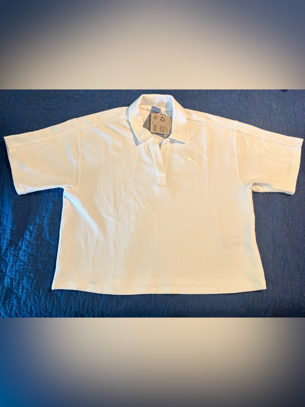 Puma White Short-Sleeve Polo - Women’s